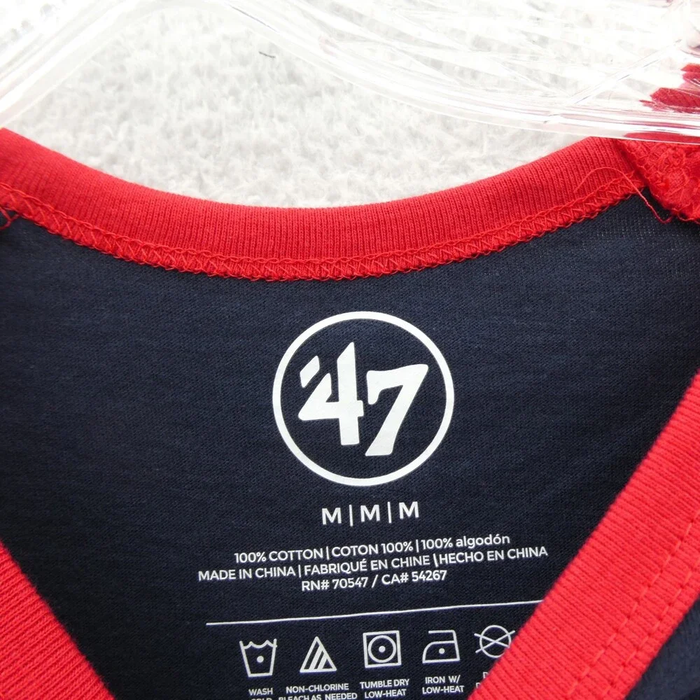 St‎ Louis Cardinals Shirt Boys Medium Blue '47 Brand 3/4 Sleeve Kids Youth New